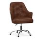 Everett Leather Swivel Desk Chair