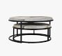 Veka Round Hair on Hide Nesting Coffee Tables