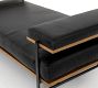 Trent Leather Chaise Lounge