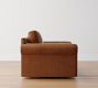 Shasta Roll Arm Leather Swivel Chair