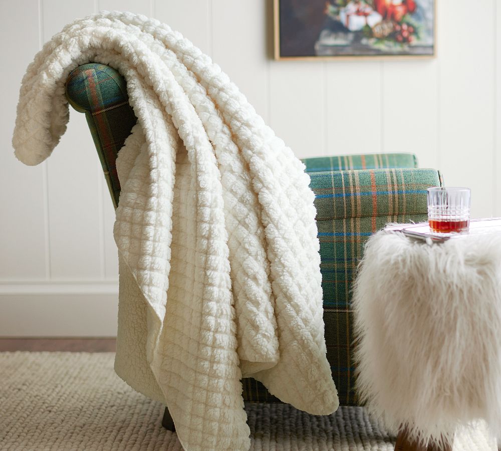 Nordic Sherpa Back Throw Pottery Barn