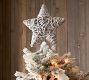Light Up Snowy Star Handcrafted Rattan Tree Topper