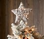 Light Up Snowy Star Handcrafted Rattan Tree Topper