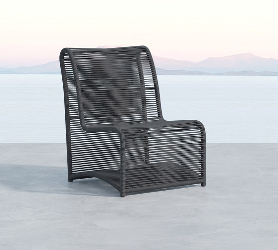 Milo Rope Outdoor Lounge Chair Pottery Barn