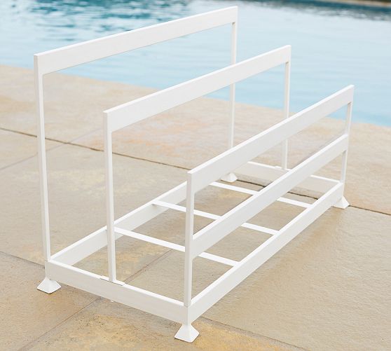 Malibu Metal Outdoor Pool Float Storage | Pottery Barn