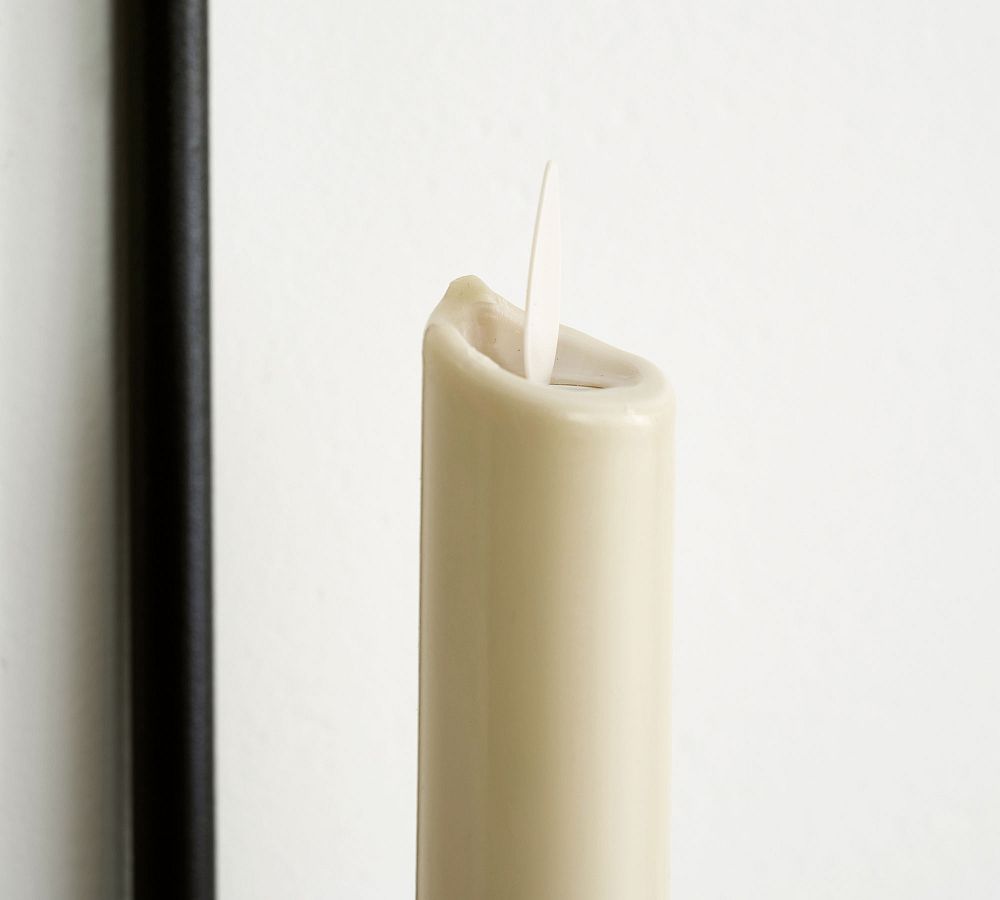 Premium Flickering Flameless Wax Taper Candle