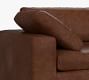 Dream Wide Arm Leather Modular Double Chaise Sectional (155&quot;)