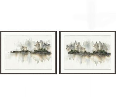 Quietside Pines Framed Print 