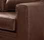 Pearce Square Arm Leather Double Chaise Sectional (130&quot;)