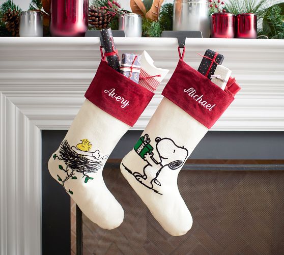 Peanuts™ Crewel Stockings Pottery Barn