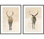 Tonal Elk Framed Print