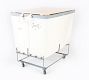 Large Elevated Canvas Laundry Basket with Wheels