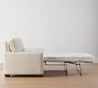PB Comfort Square Arm Twin Sleeper Sofa with Memory Foam Mattress (56&quot;)