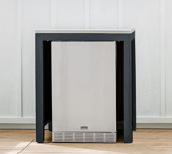Indio Metal Outdoor Kitchen Convertable Refrigerator Cabinet,