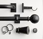 Cast Iron Black Curtain Hardware Collection