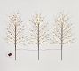 Lit Frosted Faux Berry Twig Branches - Set of 3