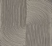 Gemma 36'' Cotton Handwoven Symmetrical Wall Art - Black and Cream