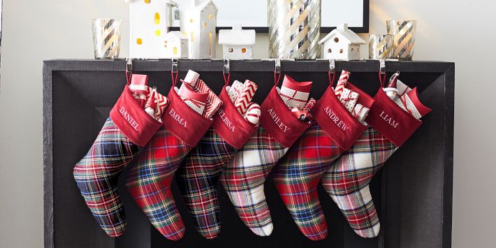 Red Tartan Patchwork Stocking – Dibor