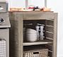Indio Eucalyptus Outdoor Kitchen Convertible Refrigerator/Open Cabinet (24&quot;)