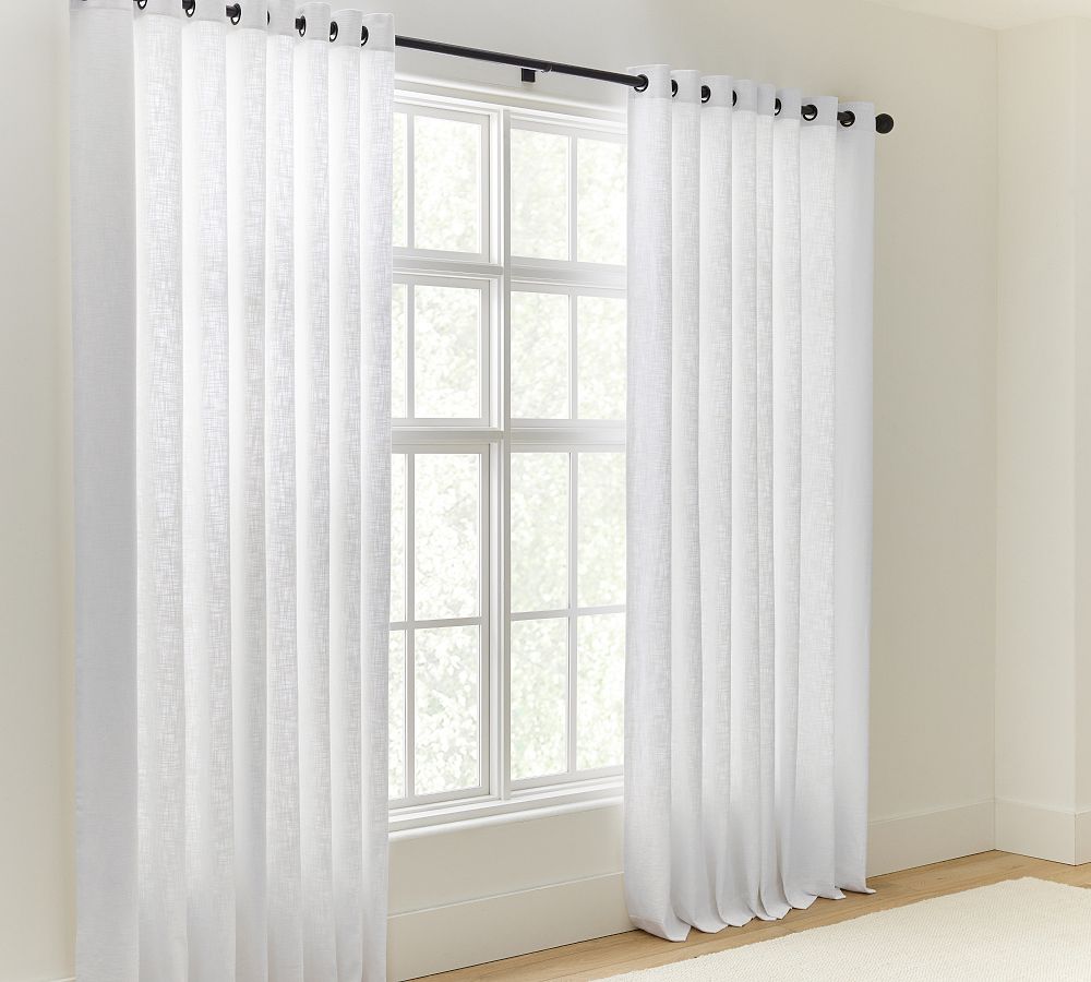 Open Box: Seaton Textured Cotton Grommet Curtain