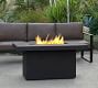 Trinity Concrete Rectangular Propane Fire Pit Table