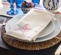 Americana Star Embroidered Cotton/Linen Napkins - Set of 4