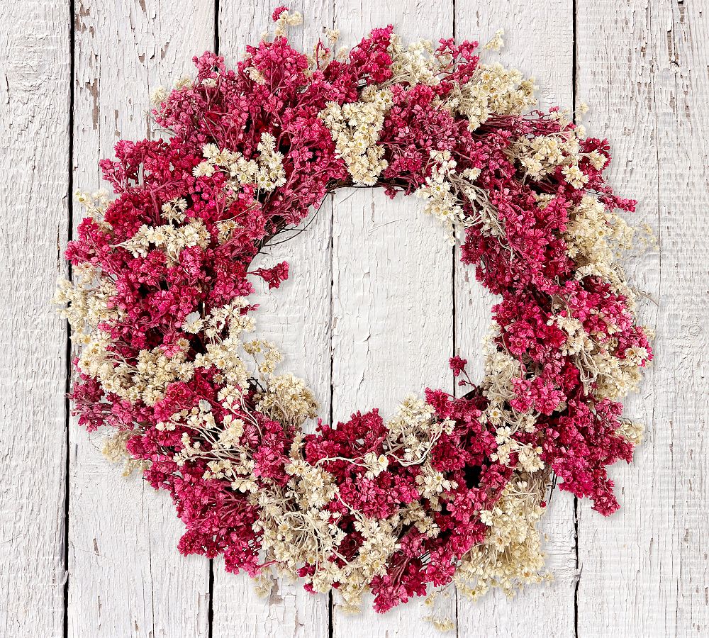 Dried Sweetheart Blossom Wreath