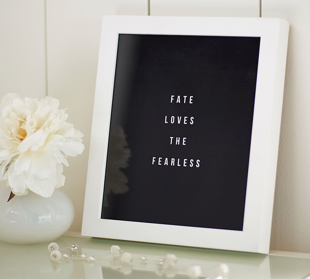 &quot;Fate Loves the Fearless&quot; Framed Print