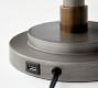 Sutter Adjustable Metal USB Table Lamp