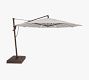 13' Round Carmela Cantilever LED Outdoor Patio Umbrella with Base