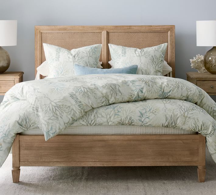 Pottery barn outlet cane bed