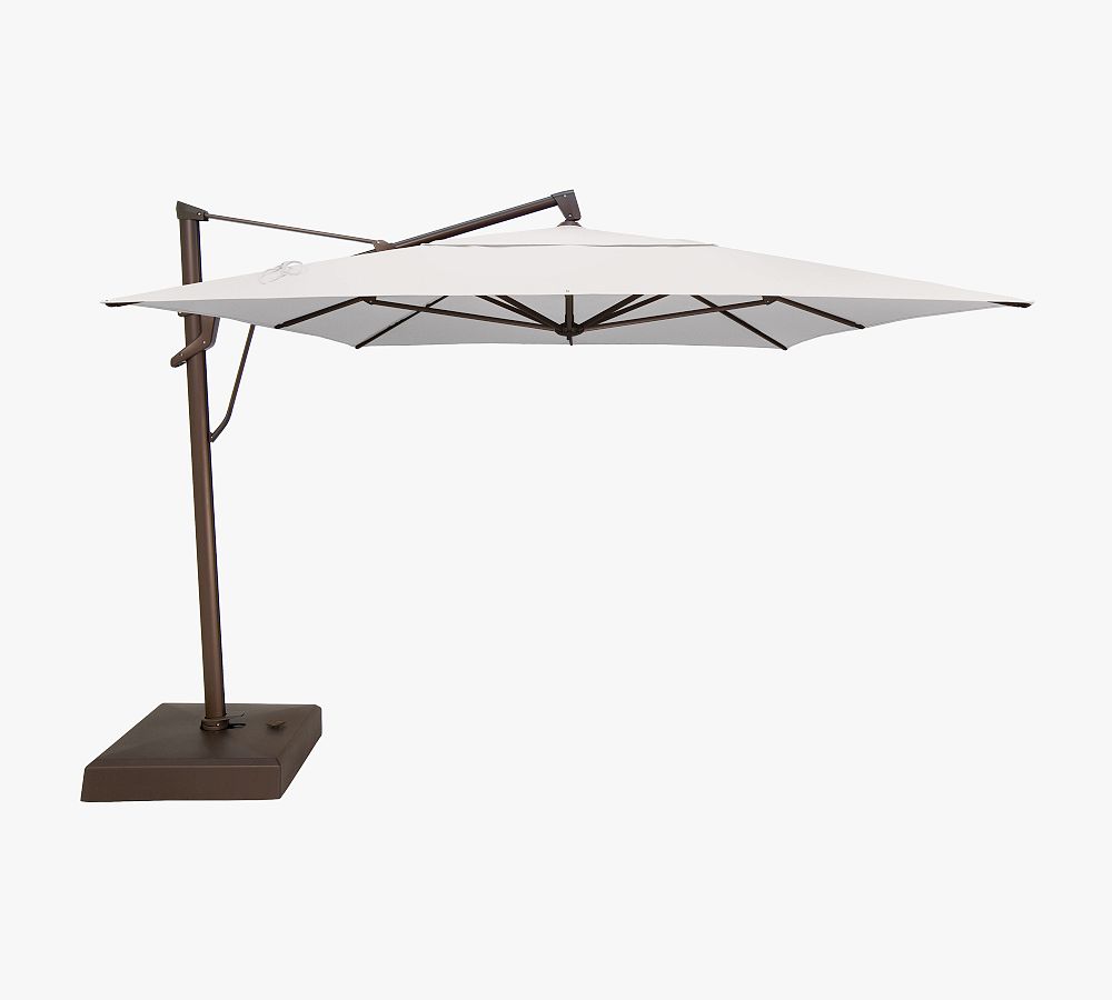 10' Rectangular Breenan Cantilever Outdoor Patio Umbrella with Base