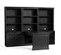 Livingston Peninsula Desk with 105&quot; Bookcase Suite (105&quot;)