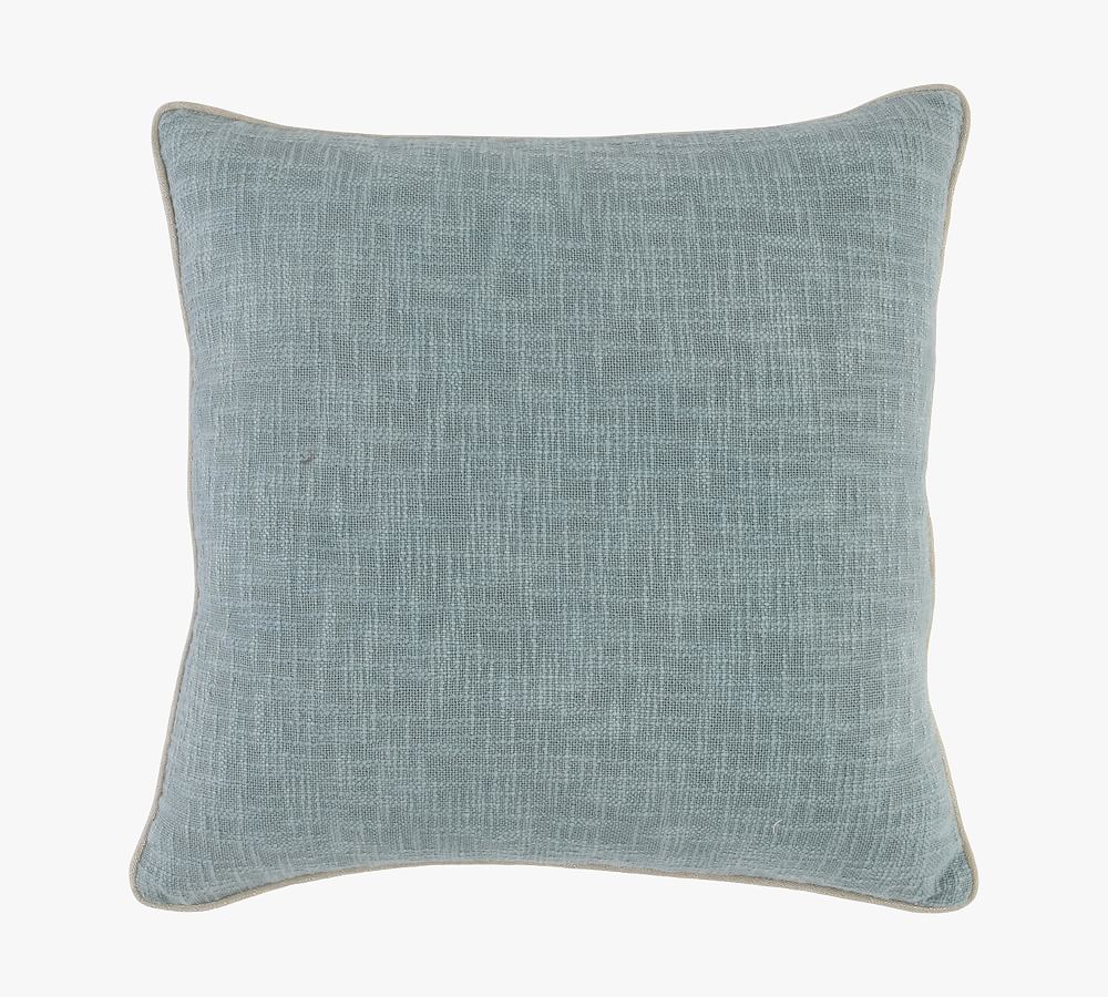 Alba Reversible Pillow Cover, Cove Blue
