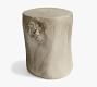 Faux Bois Round Stump Accent Table | Pottery Barn