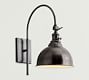 Metal Bell Arc Sconce