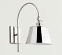 Tapered Metal Shade Arc Sconce