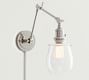 Petite Glass Plug-In Articulating Sconce