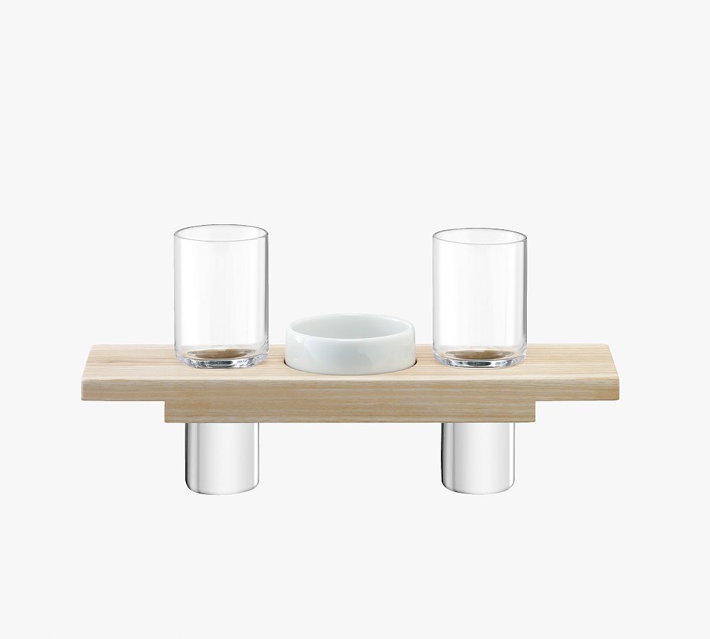Posh Shot Glasses with Serving Board - Set for 2