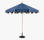 9' Round Outdoor Capri Patio Umbrella &ndash; Teak Tilt Frame&#8203;