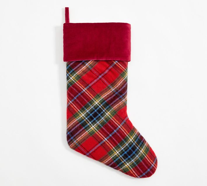 Red Tartan Patchwork Stocking – Dibor