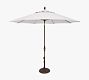 9' Round Fira LED Outdoor Patio Umbrella - Aluminum Tilt Frame