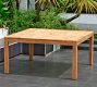 Saldano 9-Piece Teak Square Dining Table with Maya Folding Dining Armchair Set