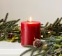 Unscented Wax Pillar Candle - Red