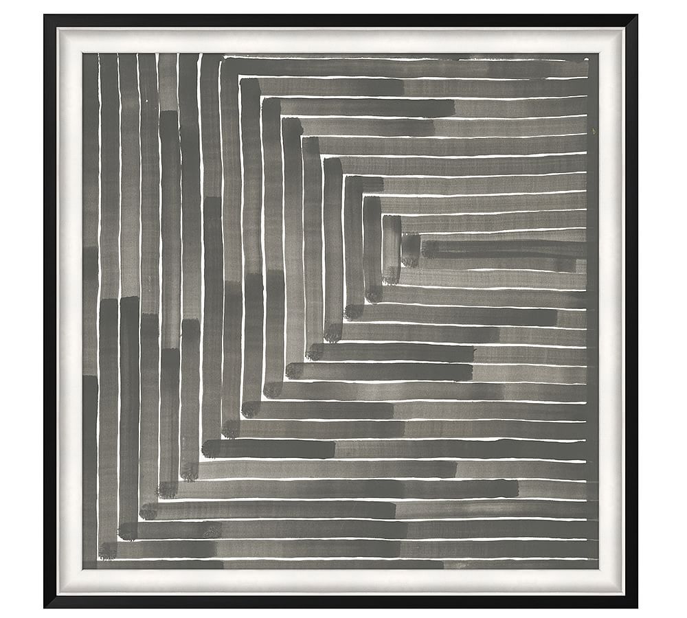 Neutral Labyrinth Framed Print