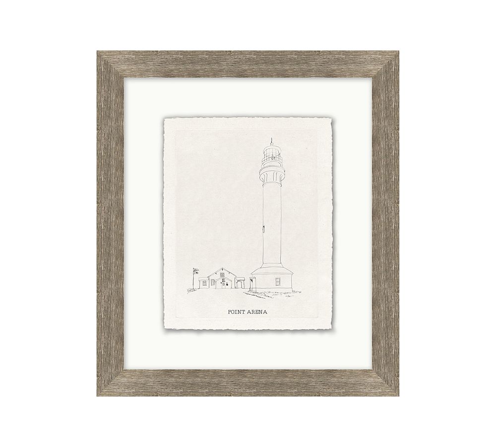 Lighthouse At Point Area Framed Print