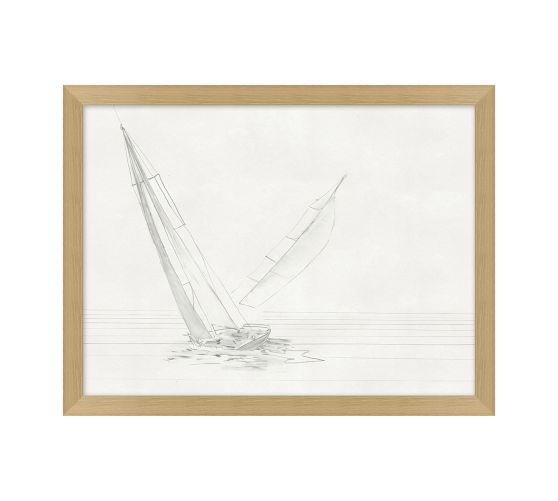 Soft Sails Framed Print