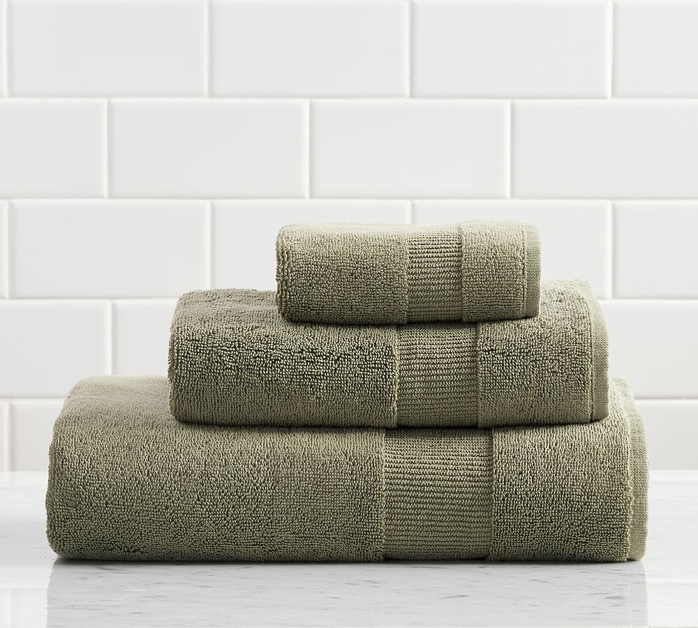 Resort Organic Cotton Washcloth (Dark Aloe)