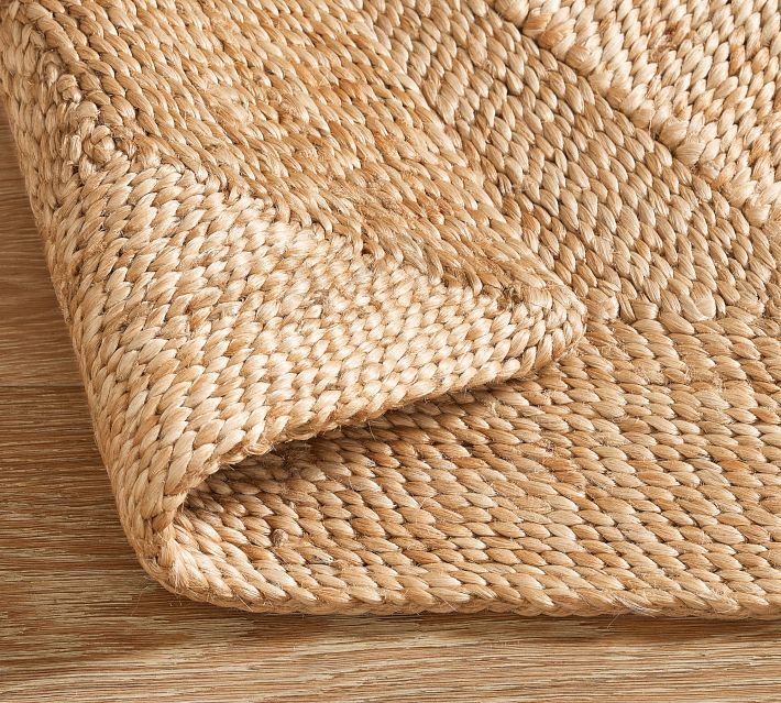 Diamond Braided Jute Rug