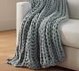 Colossal Ribbed Handknit Throw Blanket